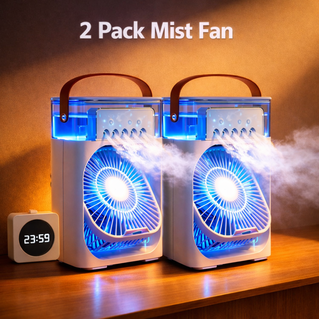 2 Pack Mist Fan
